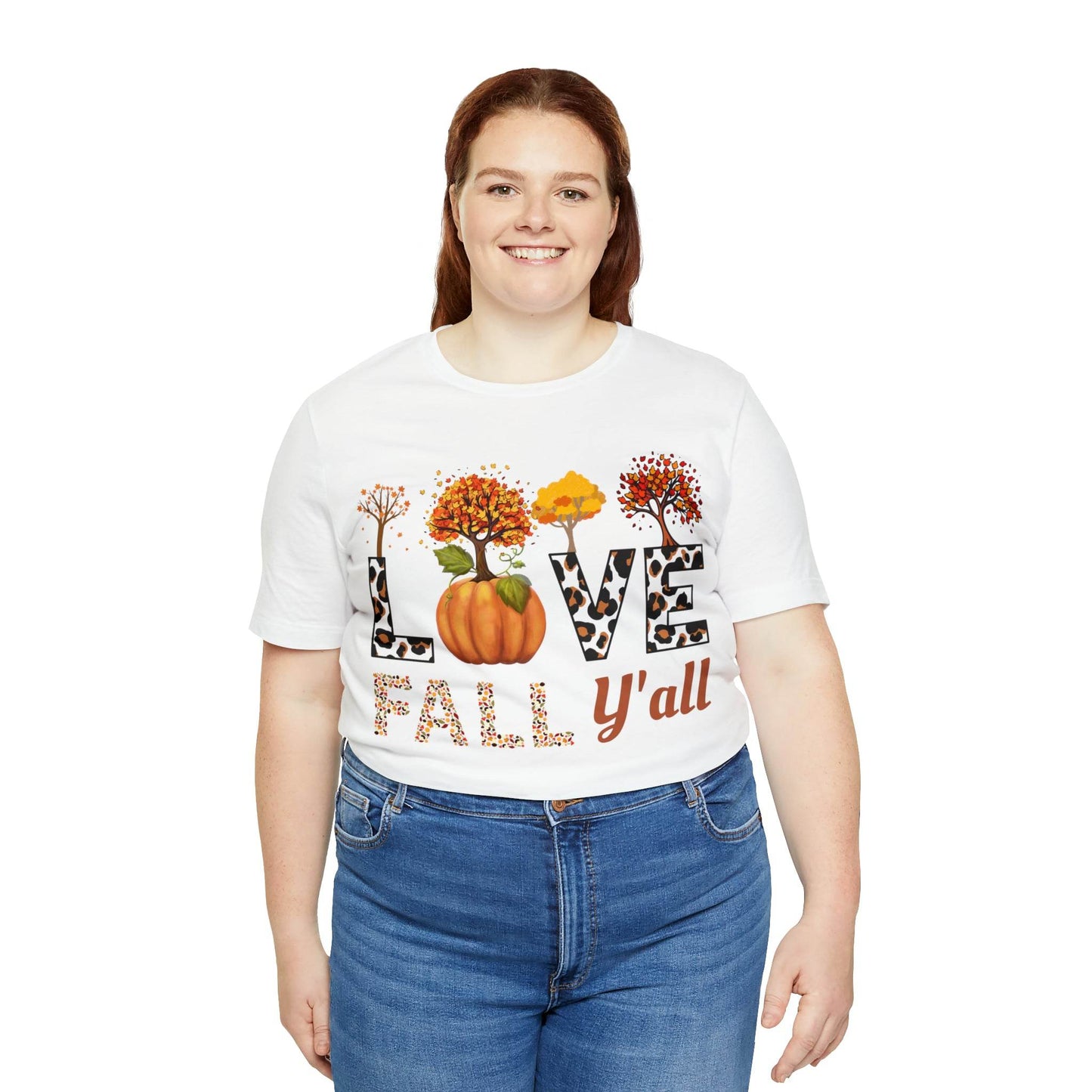 Leopard Print Love Fall Y'all, Fall shirt, Fall lover gift - Giftsmojo