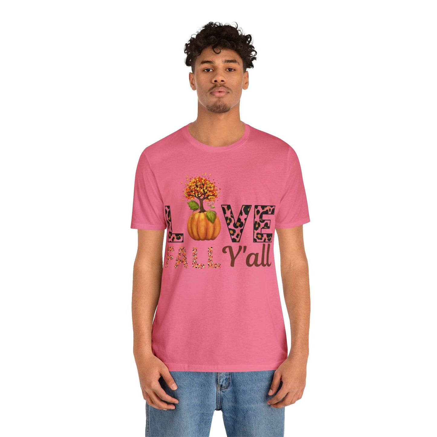 Leopard Print Love Fall Y'all shirt, Autumn Shirt, Fall shirt, Fall Gift - Giftsmojo
