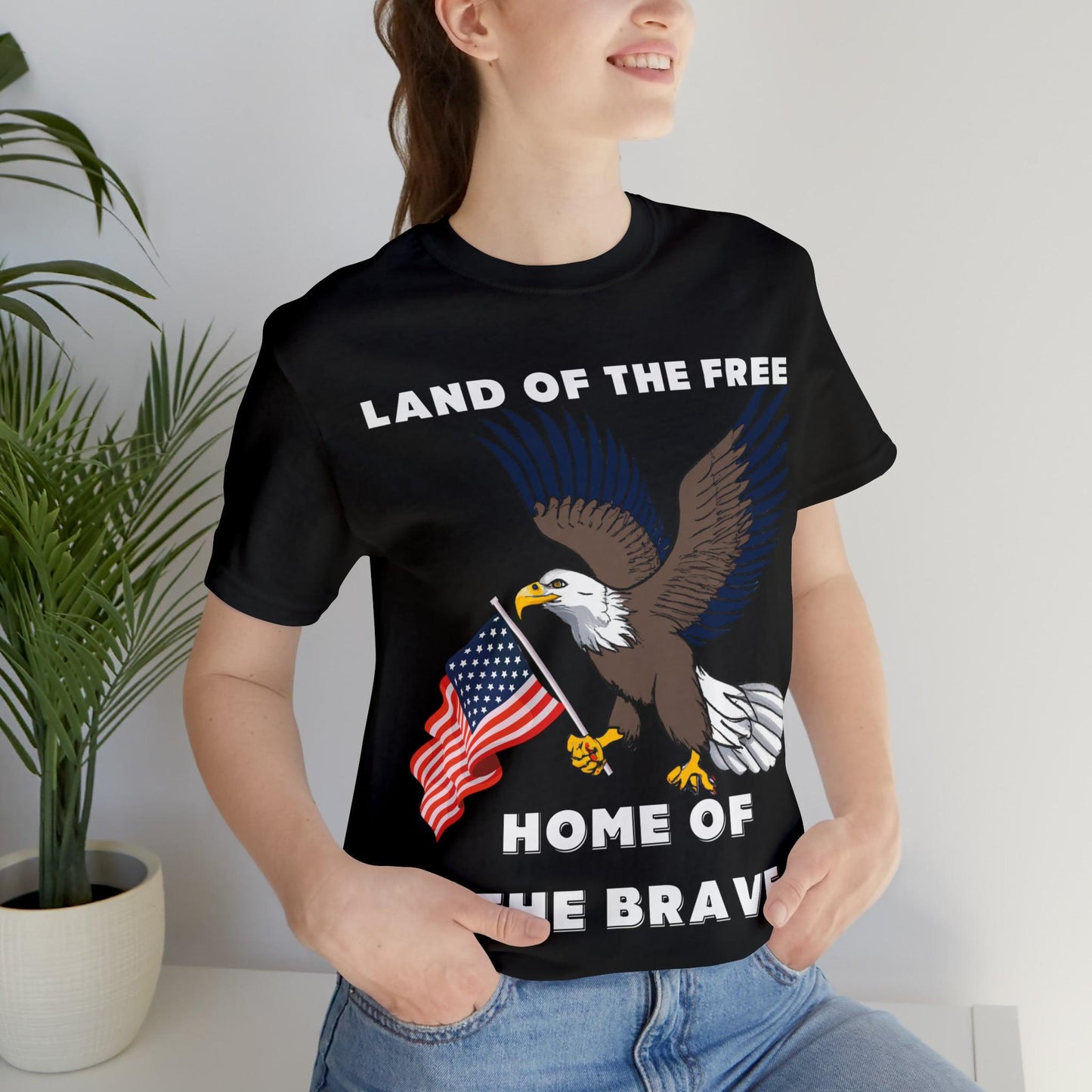 Celebrate Independence Day with Patriotic Shirts: Land of the free, Home of the Brave Shirt for Women and Men