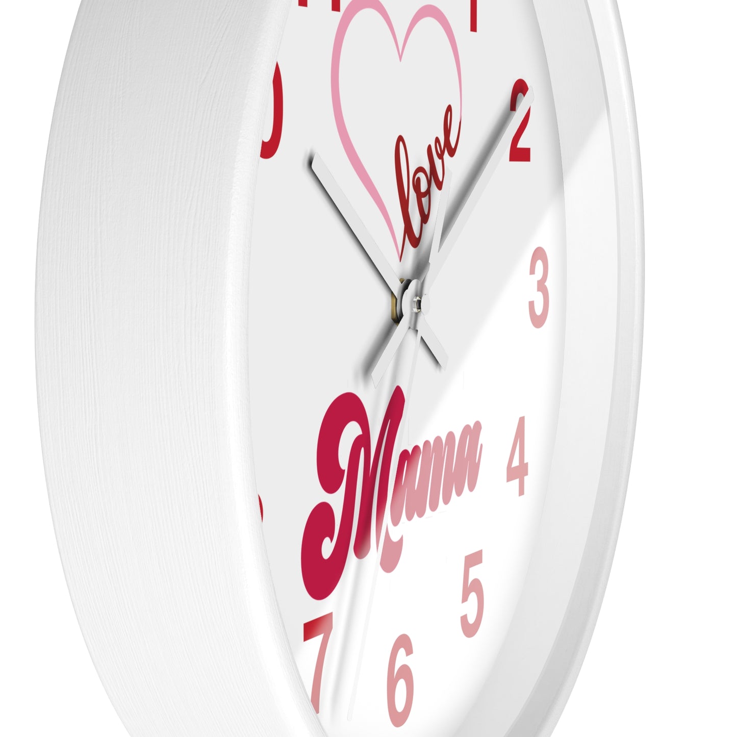 Heart Mama Wall Clock - Mother's Day Gift, Mom Birthday Gift, Nursery Decor