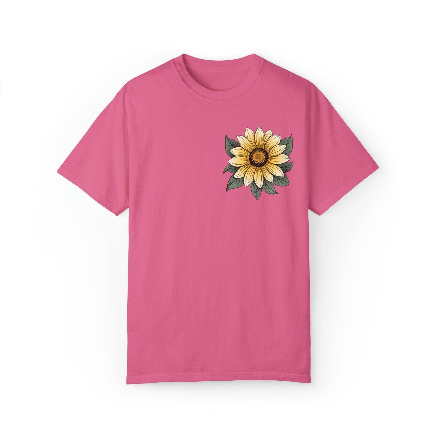 Sunflower Shirt Women Flower Shirt Aesthetic, Floral Graphic Tee Floral Shirt Flower T-shirt, Wild Flower Shirt Gift For Her Wildflower T-shirt - Giftsmojo