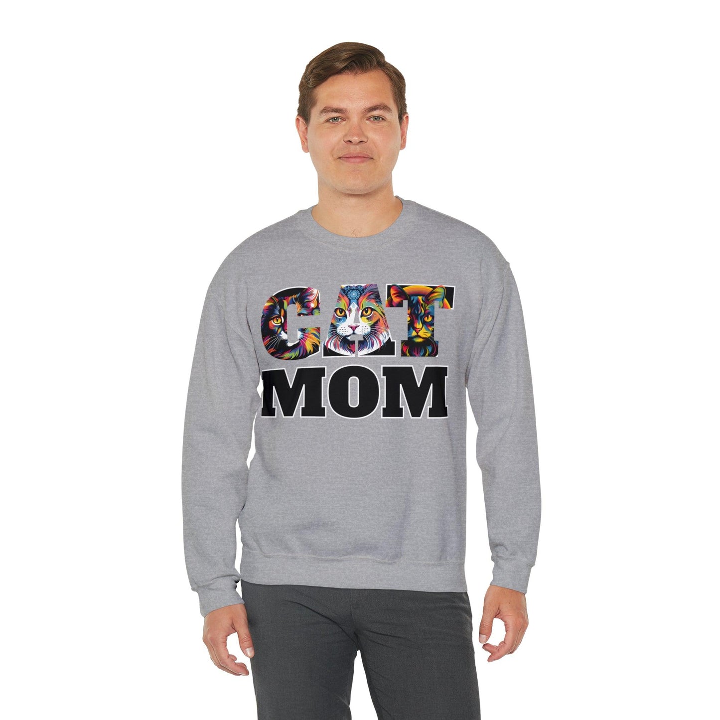 Cat Mom Sweatshirt Cat Sweatshirt Cat Crewneck Sweatshirt Cat Mom Gift Cat Lover Gift Cat Mama Shirt Cat Lover Sweater Animal Lover Gift