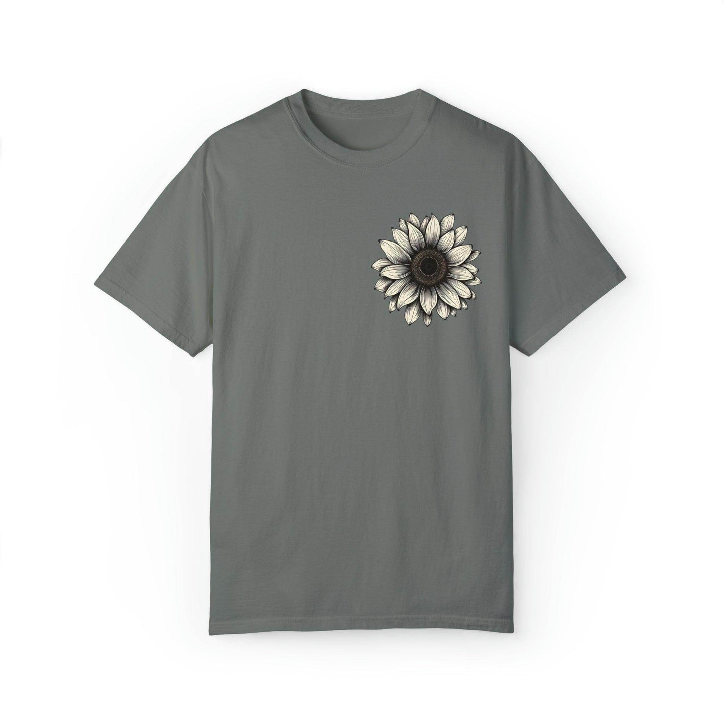 Women Sunflower Shirt Flower Shirt Aesthetic, Floral Graphic Tee Floral Shirt Flower T-shirt, Wild Flower Shirt Gift For Her Wildflower T-shirt - Giftsmojo