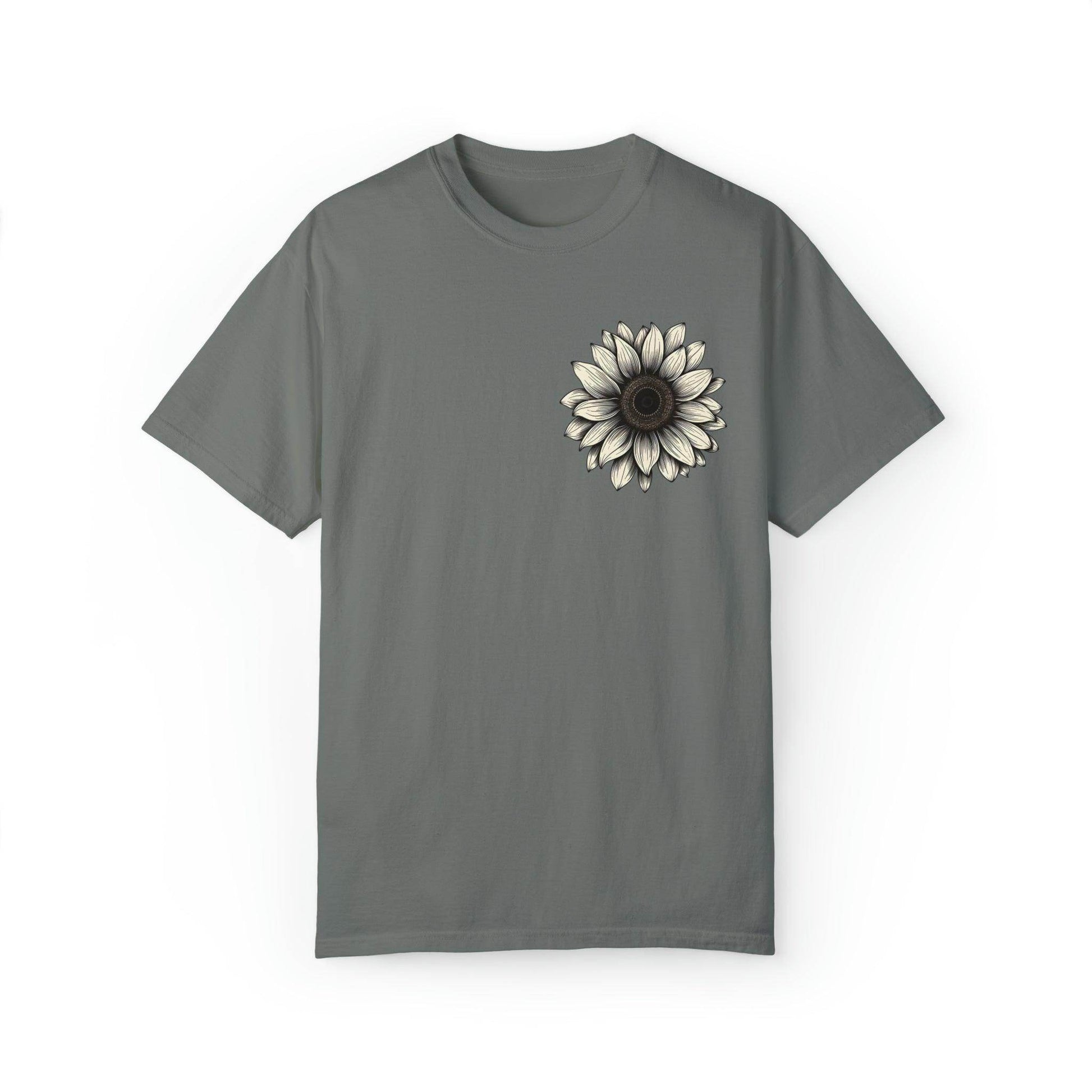 Women Sunflower Shirt Flower Shirt Aesthetic, Floral Graphic Tee Floral Shirt Flower T-shirt, Wild Flower Shirt Gift For Her Wildflower T-shirt - Giftsmojo