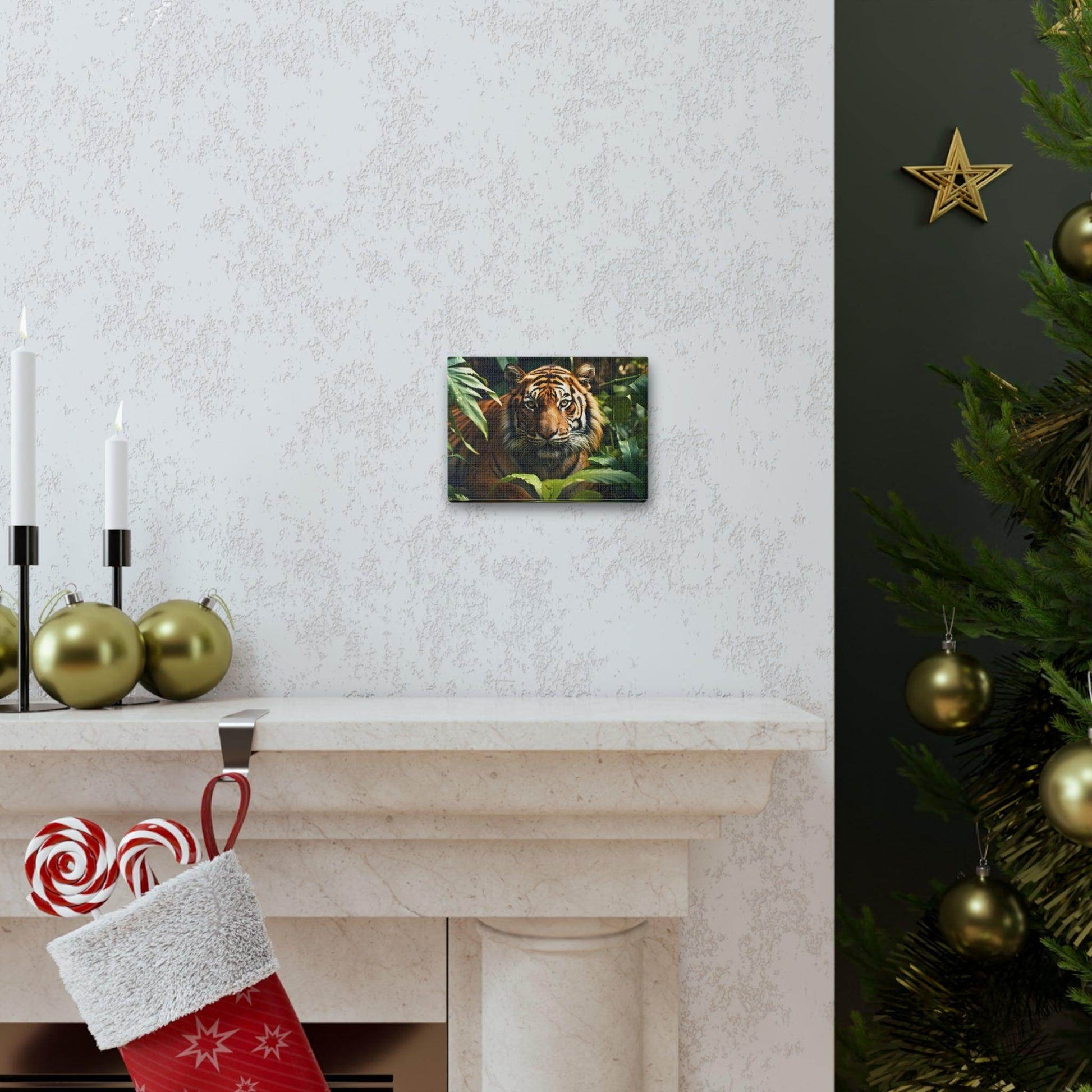 Tiger In Nature Art Canvas Gallery Wraps Tiger Print Large Canvas Art Animal Wall Art minimalist Wall Art Lover Gift - Giftsmojo