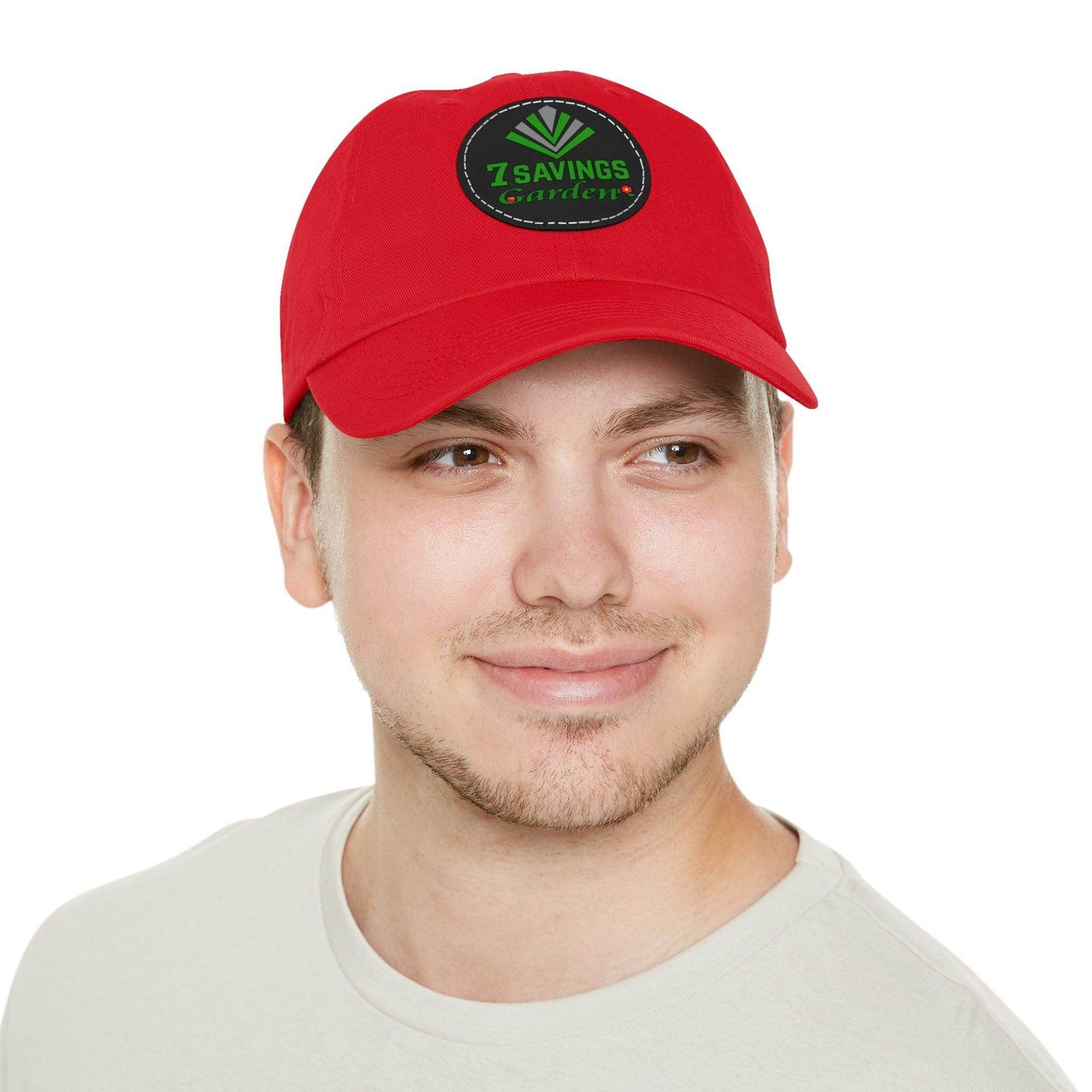 7savings Dad Hat with Leather Patch (Round) Plant lover hat - Giftsmojo