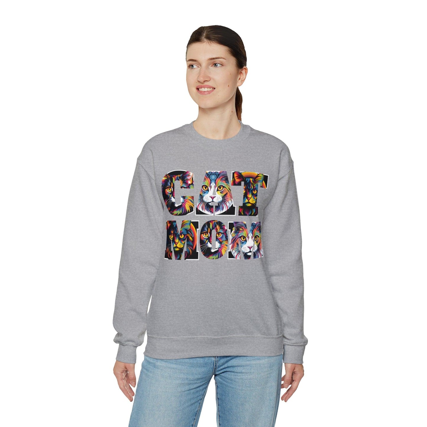 Vintage Cat Sweatshirt Cat Mom Sweatshirt Cat Crewneck Sweatshirt Cat Mom Gift Cat Lover Gift Animal Lover Cat Mama Shirt Cat Lover Sweater