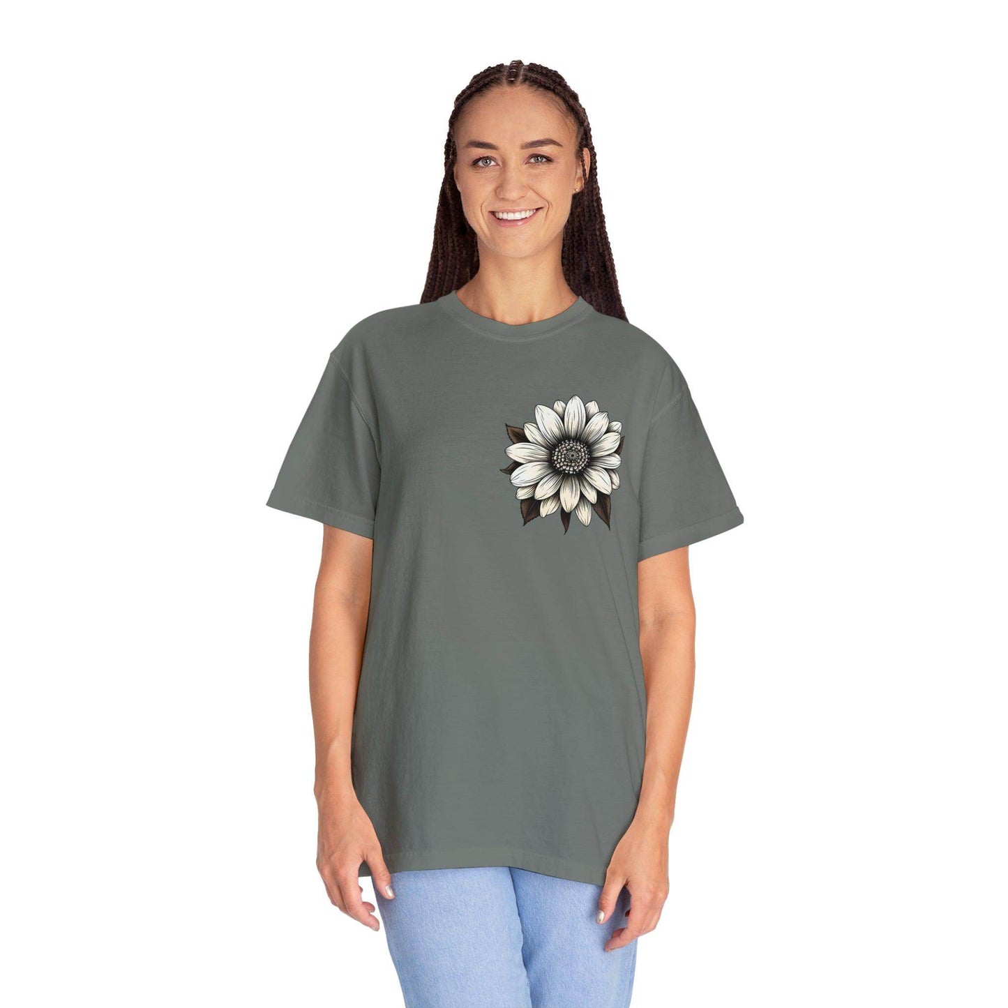 Sunflower Shirt Women Flower Shirt Aesthetic Women Top Floral Graphic Tee Floral Shirt Flower T-shirt, Wild Flower Shirt Gift For Her - Giftsmojo