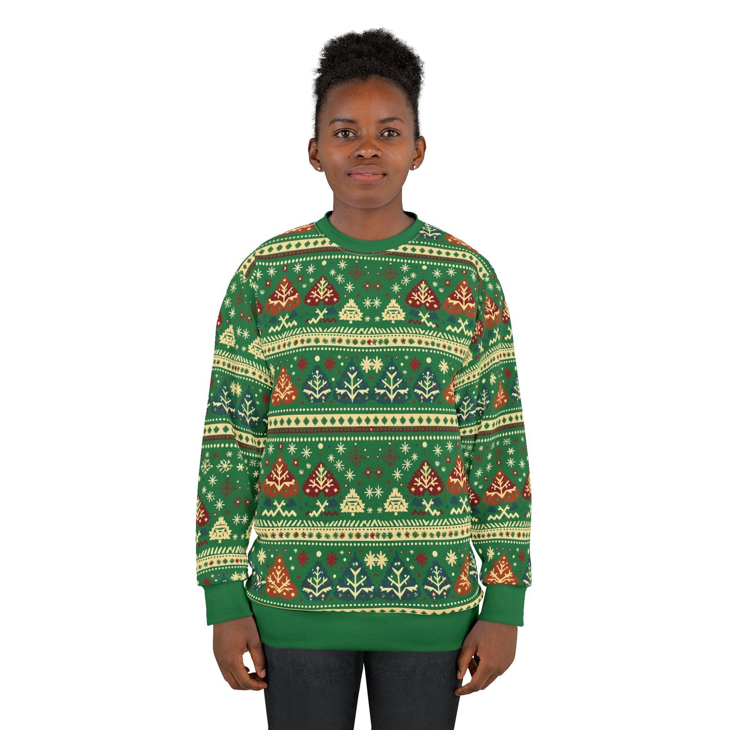 Ugly Christmas Sweater Green Christmas Sweatshirt Ugly Sweatshirt Full Ugly Christmas Shirt - Giftsmojo