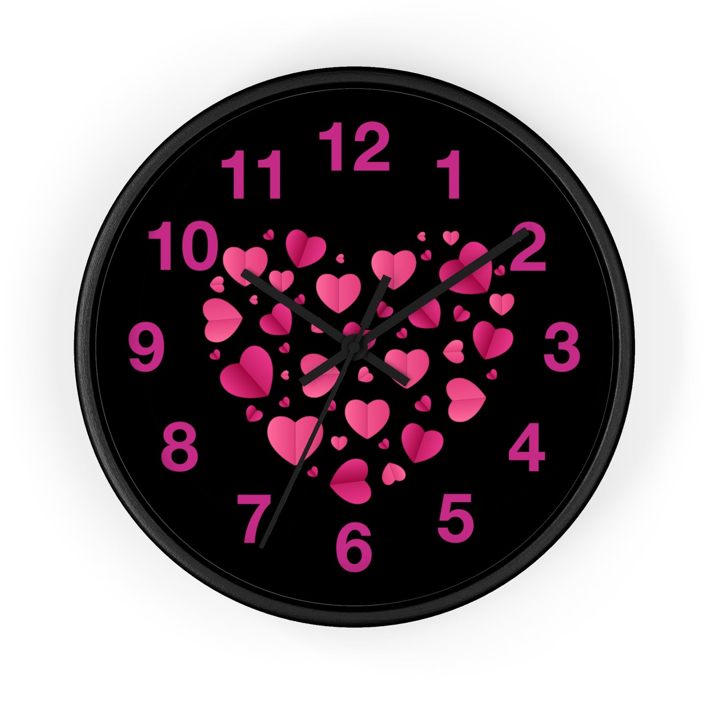 Heart Wall Clock Love Clock Romantic Home Decor
