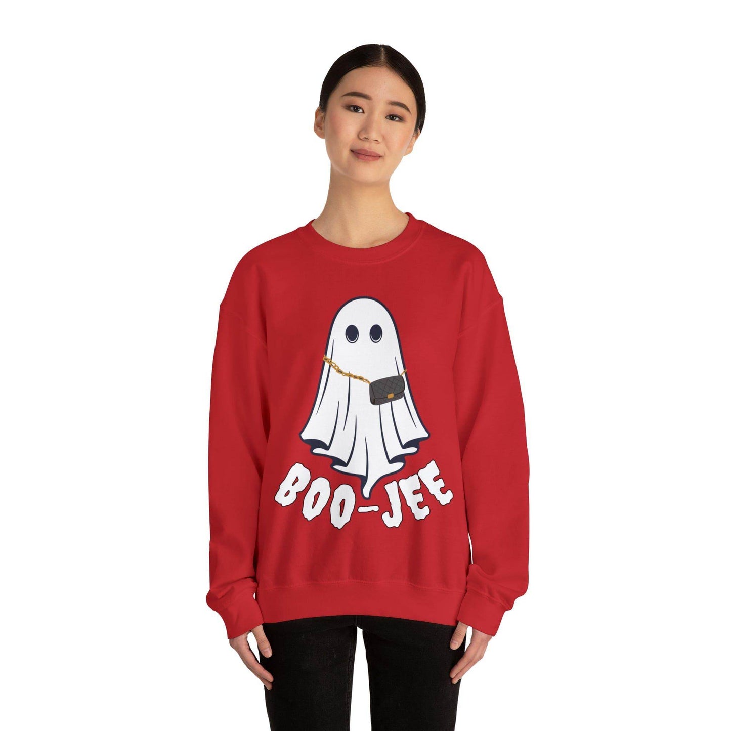 Boo-Jee Sweatshirt, Boo Halloween Sweatshirt, Spooky Ghost Sweatshirt, Boo Jee Shirt, Halloween Ghost Sweatshirt, Halloween Boo Shirt - Giftsmojo