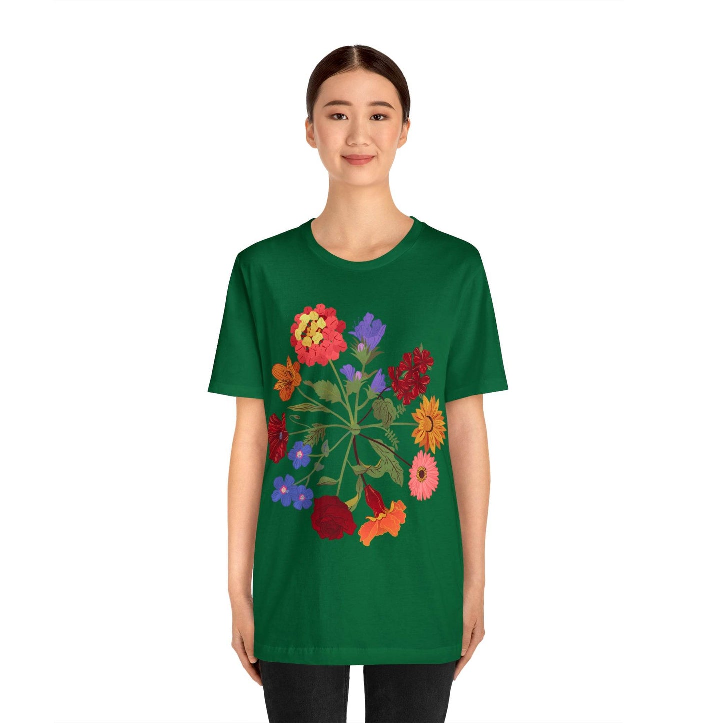 Wildflower Tshirt, Flower Shirt, Types of Flowers Shirt, Floral Tshirt, Gift for Women, Ladies Shirts Best Friend Gift, Plant Mom Nature Tee - Giftsmojo