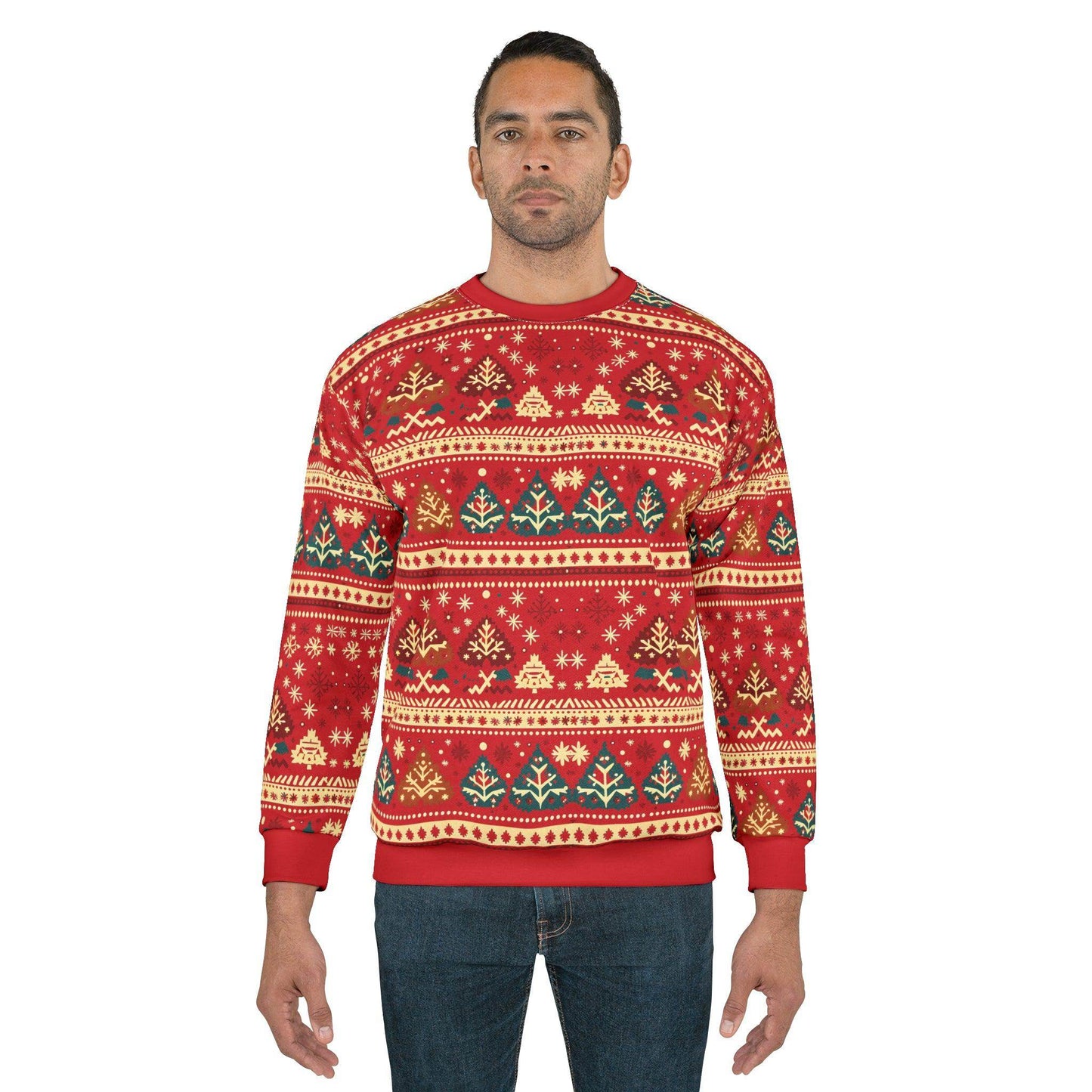 Ugly Christmas Sweater Green Christmas Sweatshirt Ugly Sweatshirt Full Ugly Christmas Shirt - Giftsmojo