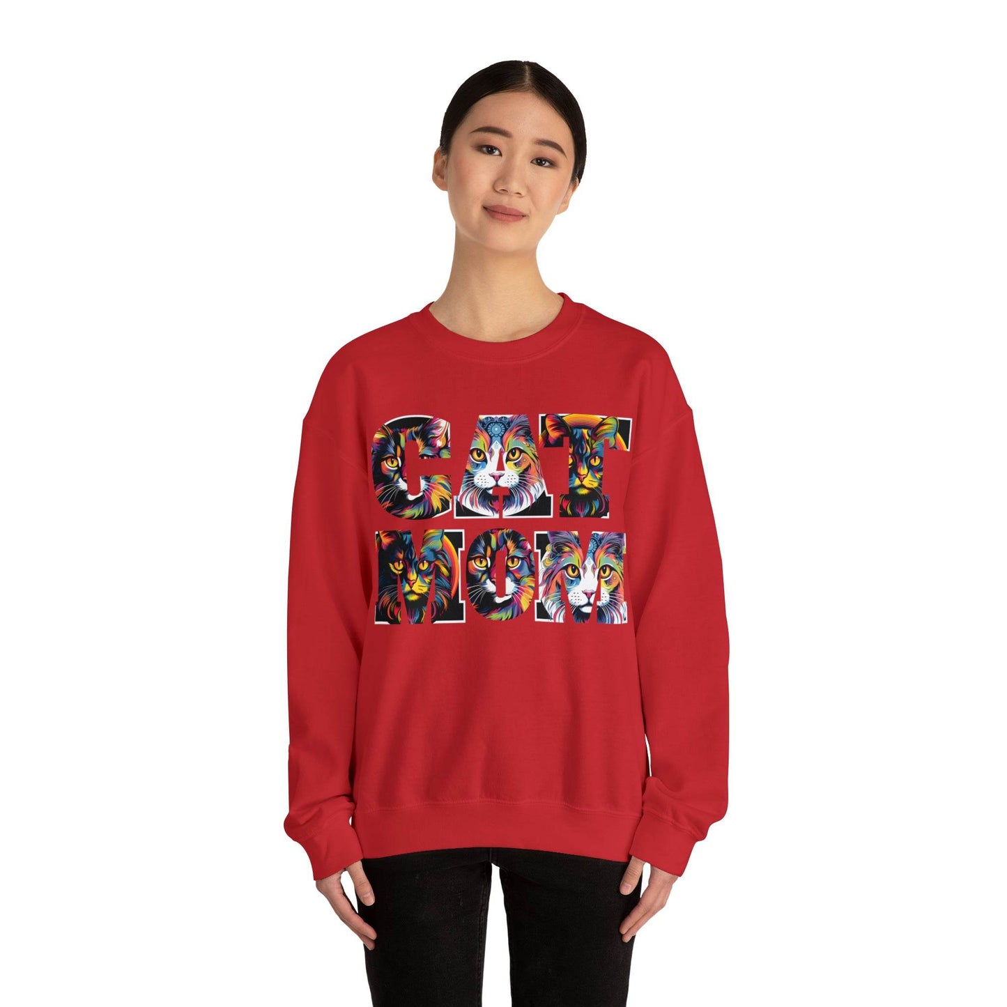 Vintage Cat Sweatshirt Cat Mom Sweatshirt Cat Crewneck Sweatshirt Cat Mom Gift Cat Lover Gift Animal Lover Cat Mama Shirt Cat Lover Sweater - Giftsmojo