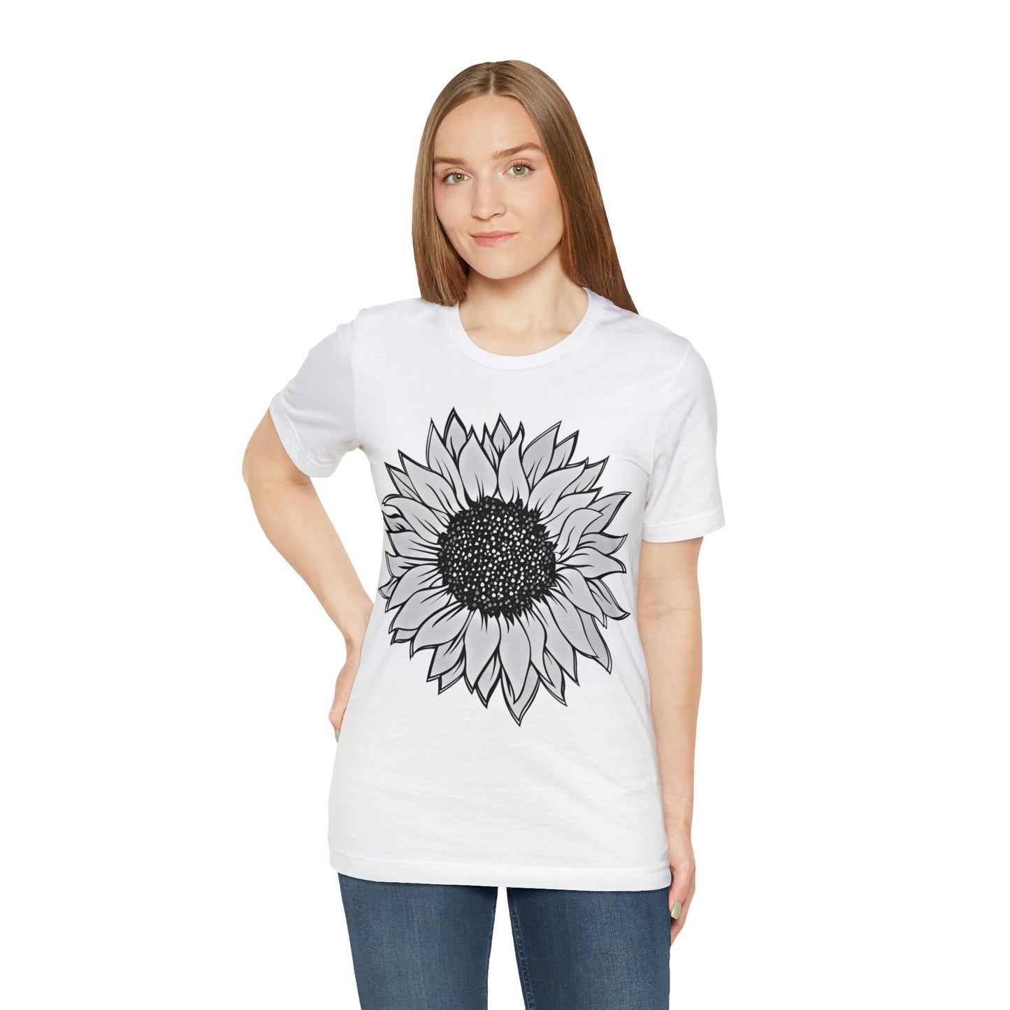 Sunflower Shirt, Floral Tee Shirt, Flower Shirt, Garden Shirt, Womens Fall Summer Shirt Sunshine Tee, Gift for Gardener, Nature love