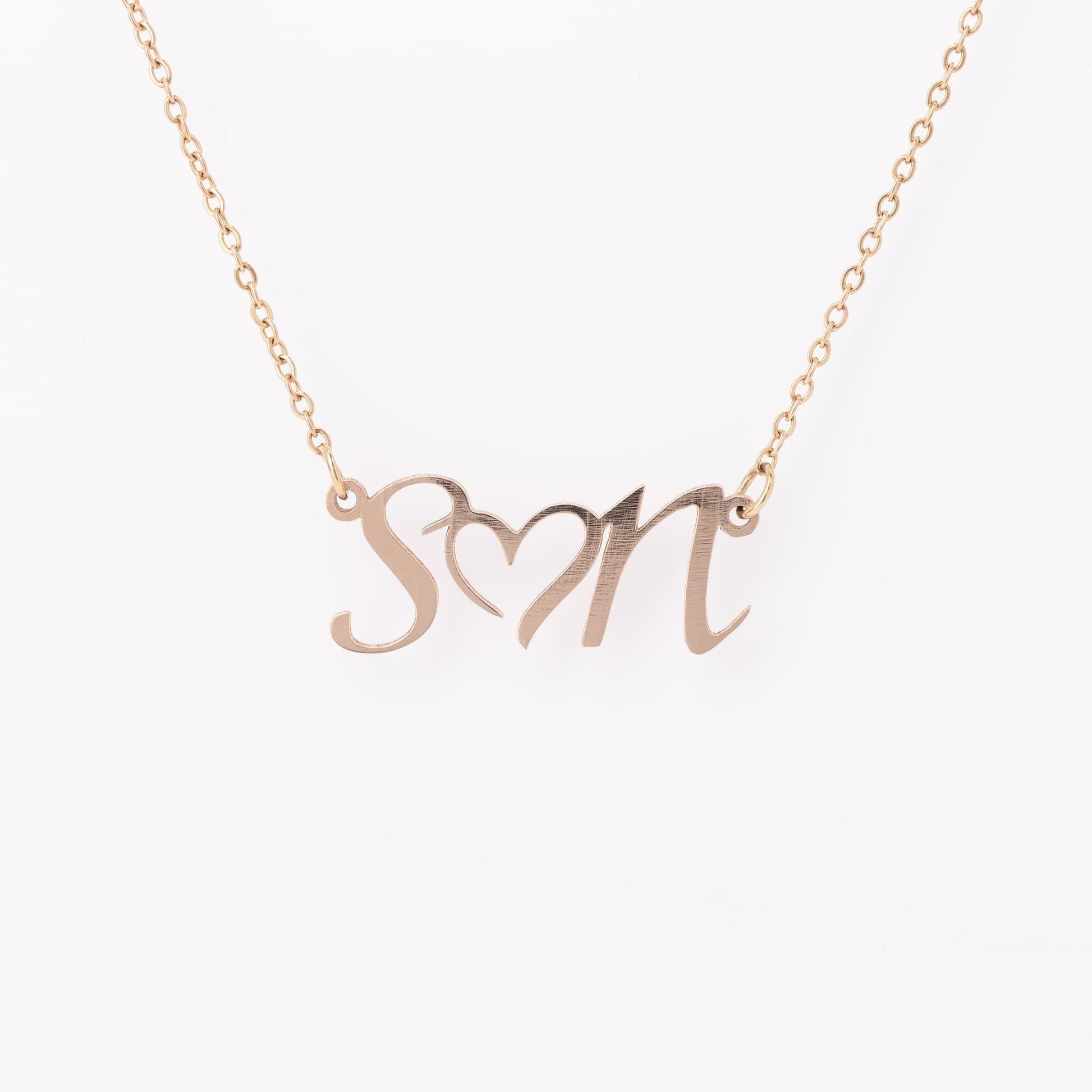 Personalized Heart Necklace" - Crafted with Love, Worn with Meaning - Giftsmojo