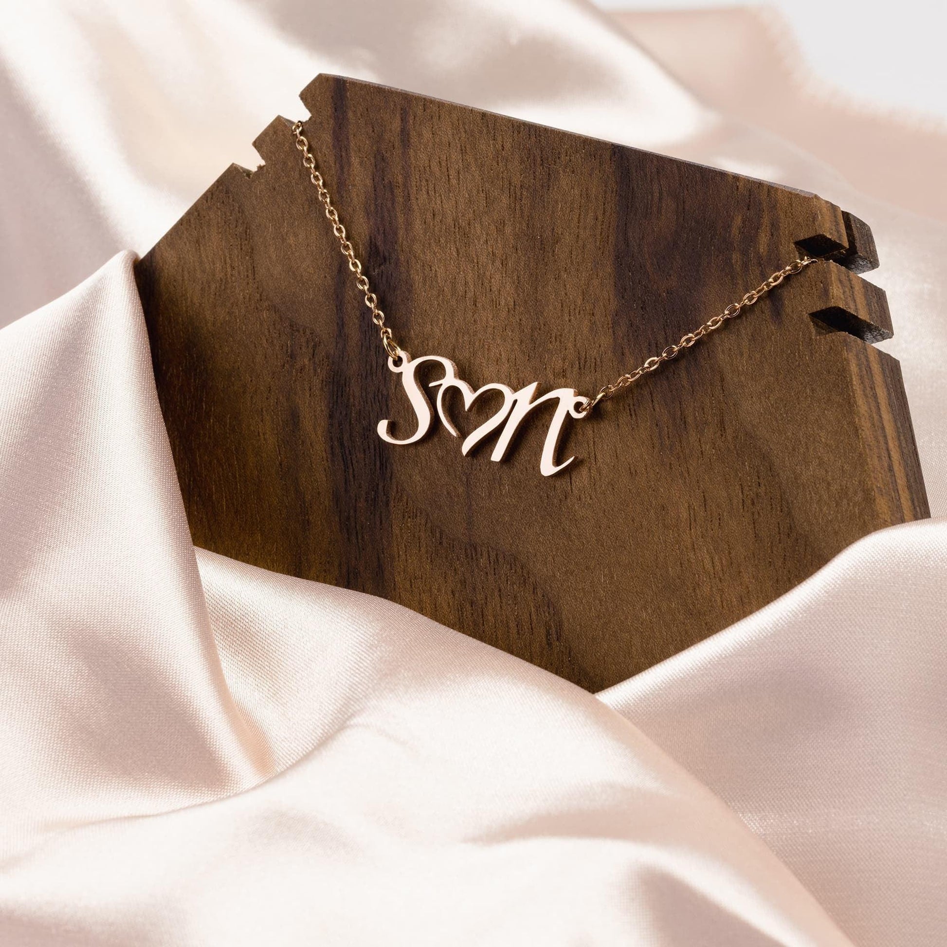 Personalized Heart Necklace" - Crafted with Love, Worn with Meaning - Giftsmojo