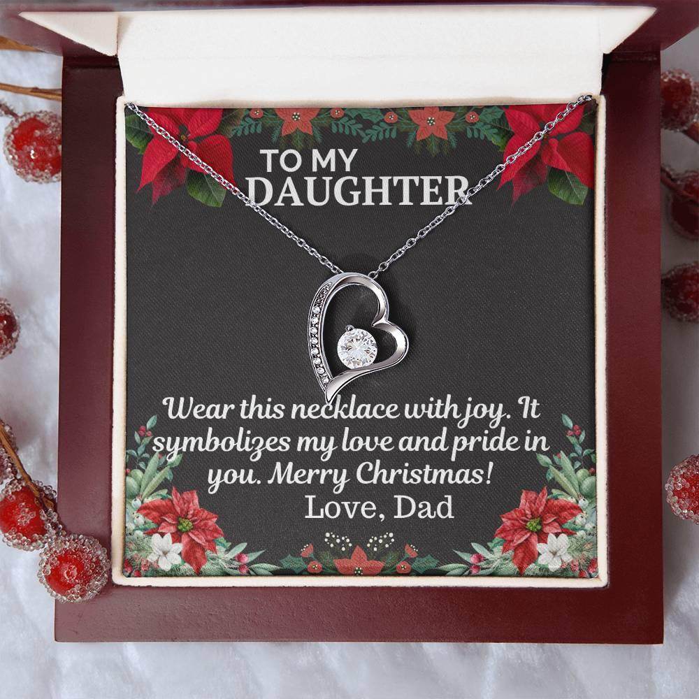 Gift To My daughter from Dad - Forever Love Necklace - Giftsmojo