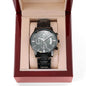 Engraved Watch Gifts for Men - Time Waits For No One - Giftsmojo
