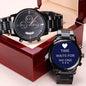 Engraved Watch Gifts for Men - Time Waits For No One - Giftsmojo