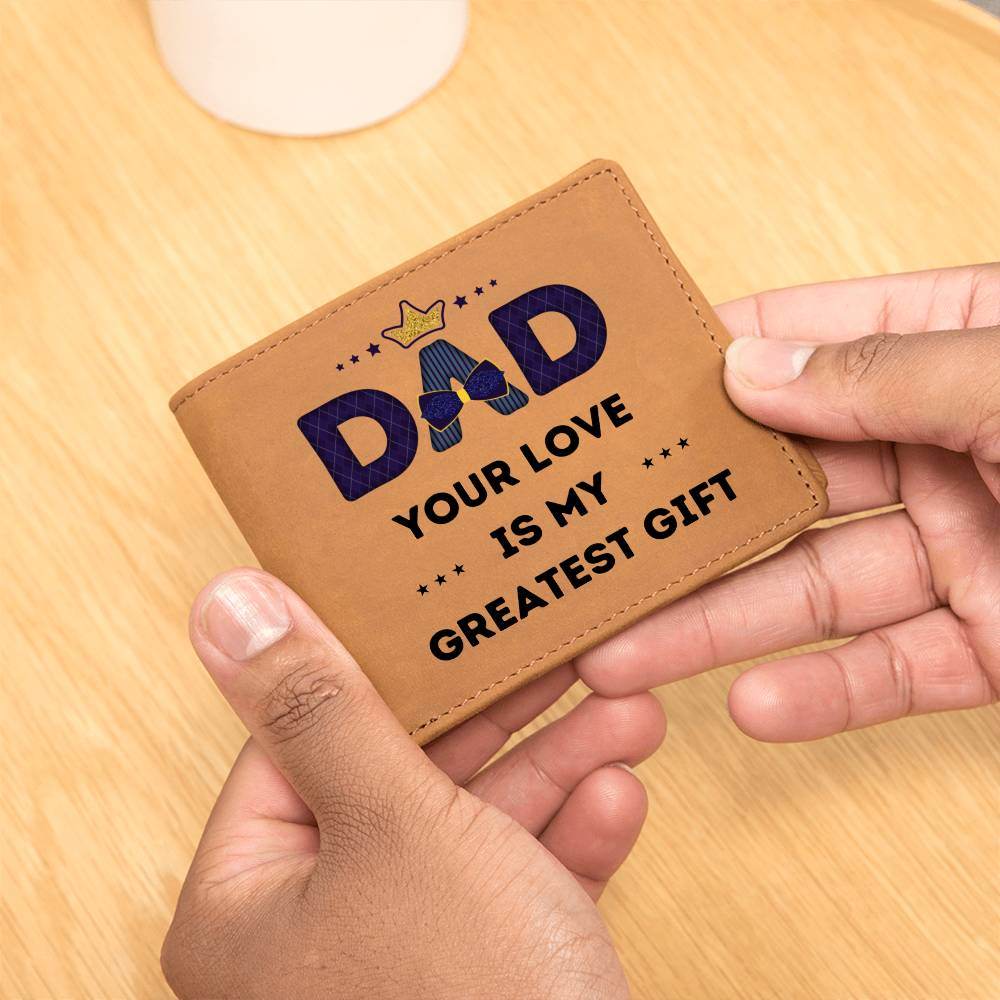 Dad Leather Wallet - Custom Gift for Dad - Giftsmojo