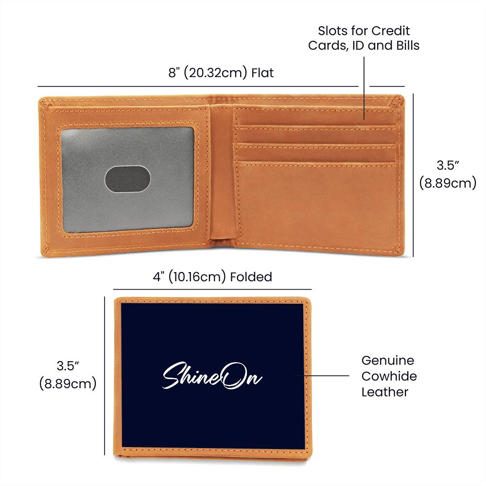 Gift For Dad - Leather Wallet for Dad