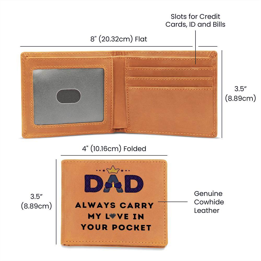 Gift For Dad - Leather Wallet for Dad - Giftsmojo