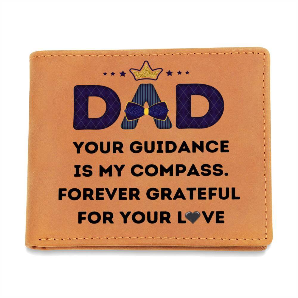 Custom Wallet Leather Gift for Dad - Giftsmojo