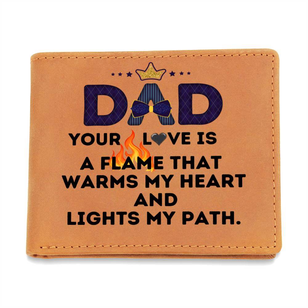 Custom Wallet Leather Dad - Giftsmojo
