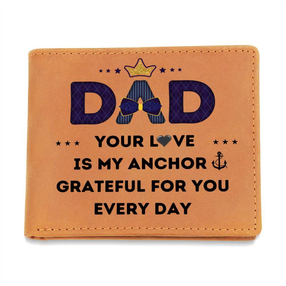 Custom Leather Wallet Gift For Dad - Giftsmojo