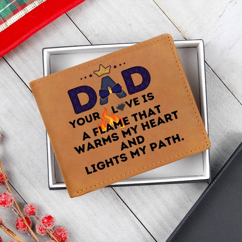 Custom Wallet Leather Dad - Giftsmojo