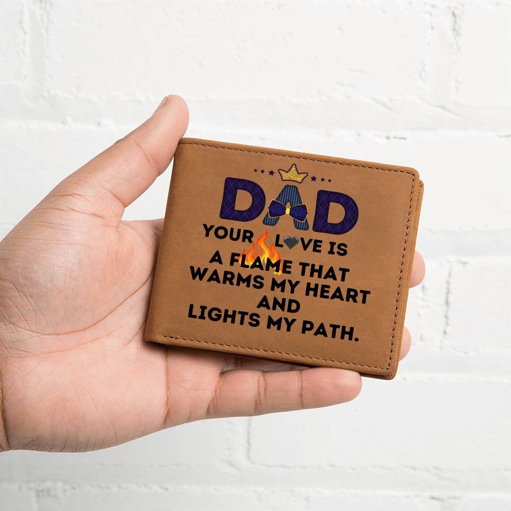 Custom Wallet Leather Dad - Giftsmojo