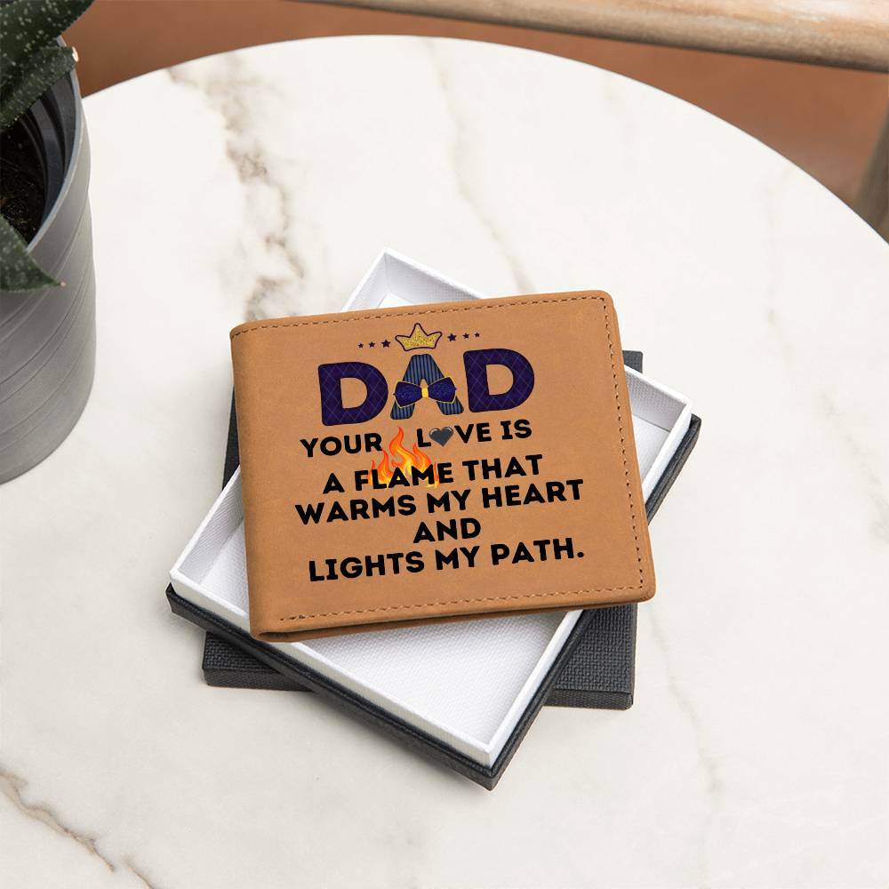 Custom Wallet Leather Dad - Giftsmojo