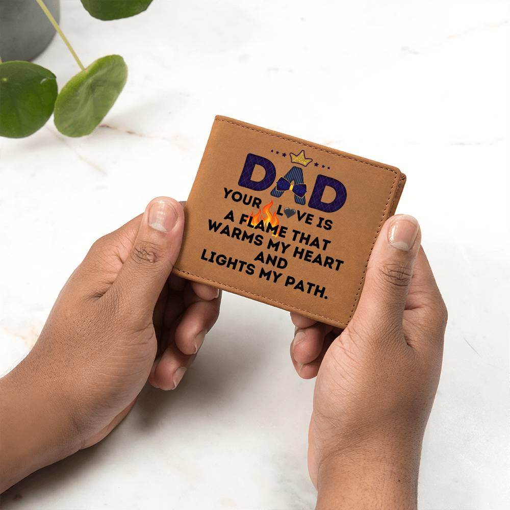 Custom Wallet Leather Dad - Giftsmojo