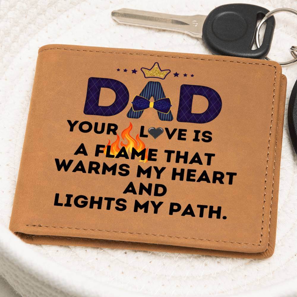 Custom Wallet Leather Dad - Giftsmojo