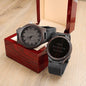 Engraved Watch Gifts for Men - Time Waits For No One - Giftsmojo