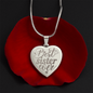 Personalized Engraved Heart Necklace for Sister