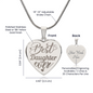 Personalized Engraved Heart Necklace for Daughter