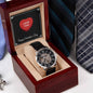 Love You Openwork Watch For Husband or Boyfriend