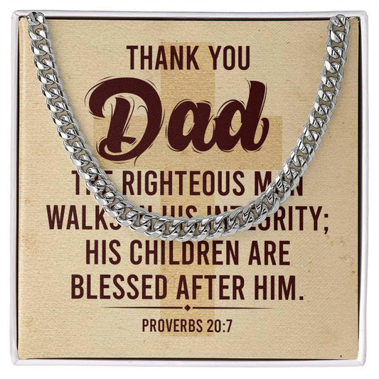 Custom Cuban Link Chain for Dad - Great Gift For Birthday, Christmas And Other Special Events - Giftsmojo