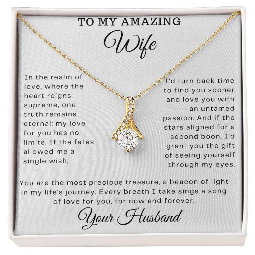 Custom Gift for My Amazing wife - Birthday Gift for Wife from Husband, Soulmate Gift Anniversary Gift for Her, Valentine Gift - Alluring Beauty - Giftsmojo