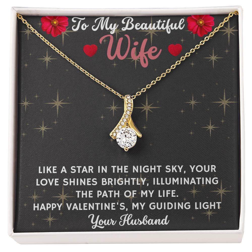 Jewelry Birthday Gifts For Her, To My Beautiful Wife Birthday Gift for Wife from Husband, Anniversary Gift for Her, Valentine Gift - Alluring Beauty - Giftsmojo