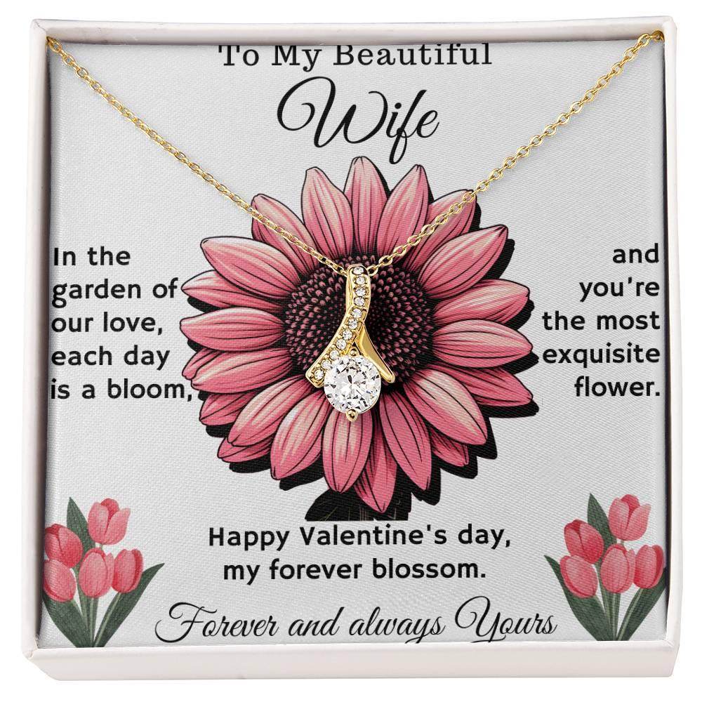 To my beautiful wife Birthday Gift for Loving Wife from Husband, Soulmate Gift Anniversary Gift for Her, Valentine Gift - Alluring Beauty - Giftsmojo