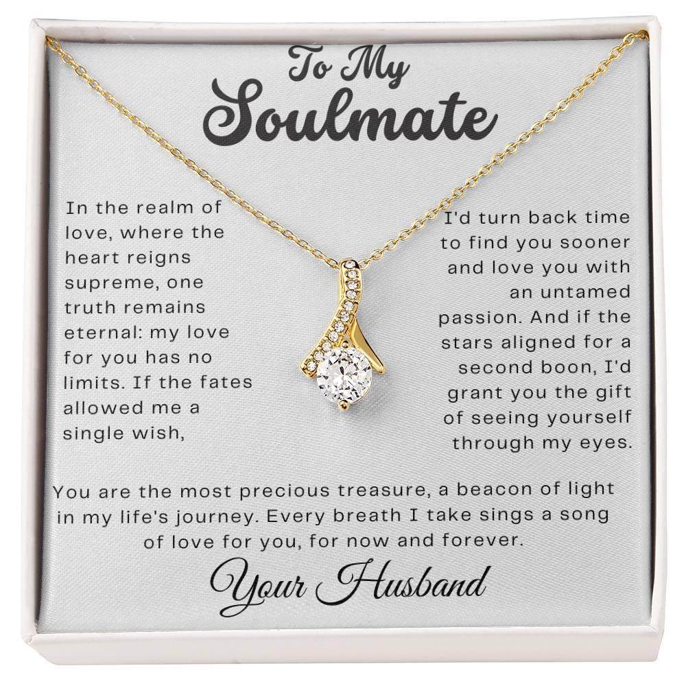 Custom Gift to My Soulmate - Birthday Gift for Wife from Husband, Soulmate Gift Anniversary Gift for Her, Valentine Gift - Alluring Beauty - Giftsmojo