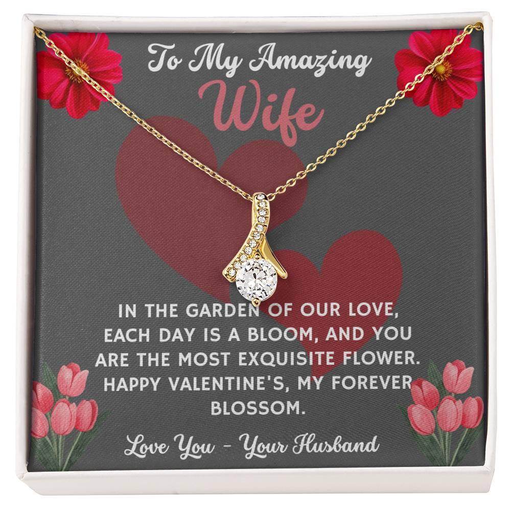 Jewelry Gift To My Amazing Wife - Birthday, Valentine, Anniversary Gift for Her - Alluring Beauty - Giftsmojo