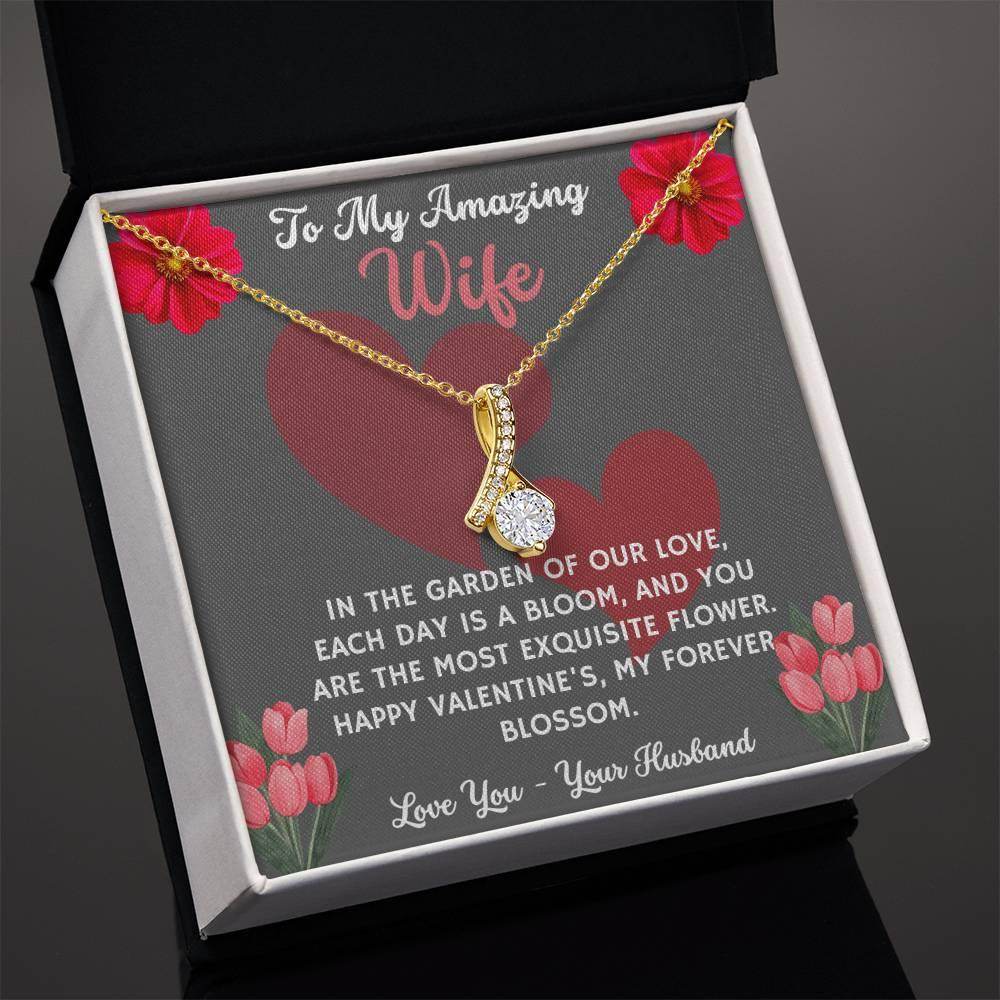 Jewelry Gift To My Amazing Wife - Birthday, Valentine, Anniversary Gift for Her - Alluring Beauty - Giftsmojo