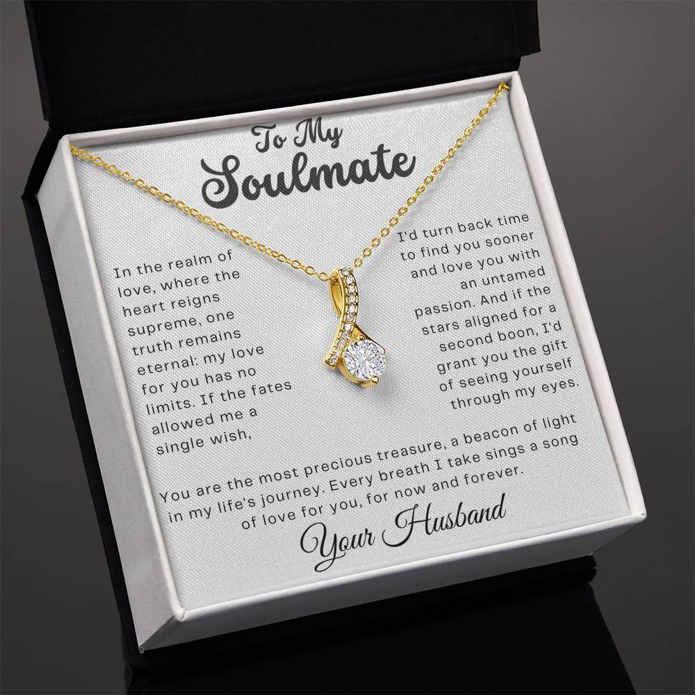 Custom Gift to My Soulmate - Birthday Gift for Wife from Husband, Soulmate Gift Anniversary Gift for Her, Valentine Gift - Alluring Beauty - Giftsmojo