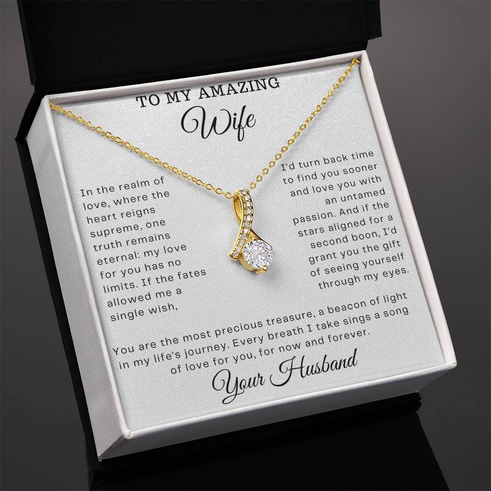 Custom Gift for My Amazing wife - Birthday Gift for Wife from Husband, Soulmate Gift Anniversary Gift for Her, Valentine Gift - Alluring Beauty - Giftsmojo