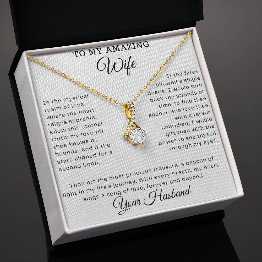 Custom Gift To My Amazing Wife - Birthday Gift for Wife from Husband, Soulmate Gift Anniversary Gift for Her, Valentine Gift - Alluring Beauty - Giftsmojo