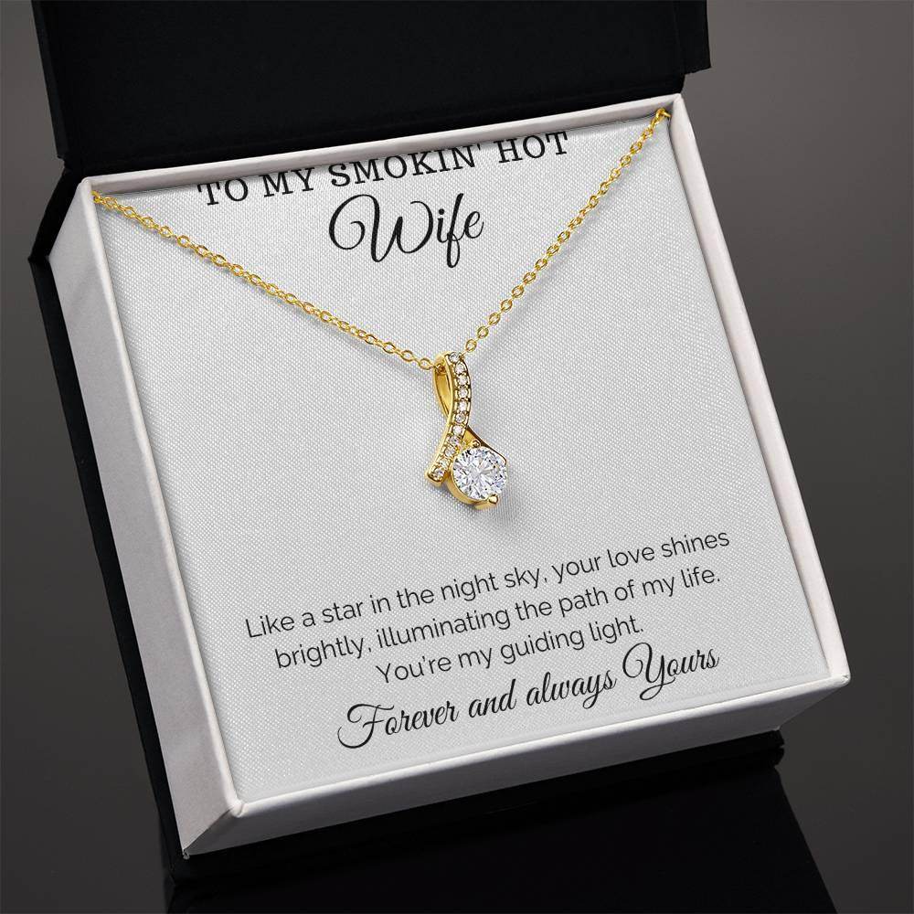 Hot Wife Jewelry to my smokin' hotwife Jewelry Birthday Gift for Wife from Husband, Anniversary Gift for Her, Valentine Gift - Alluring Beauty Necklace - Giftsmojo